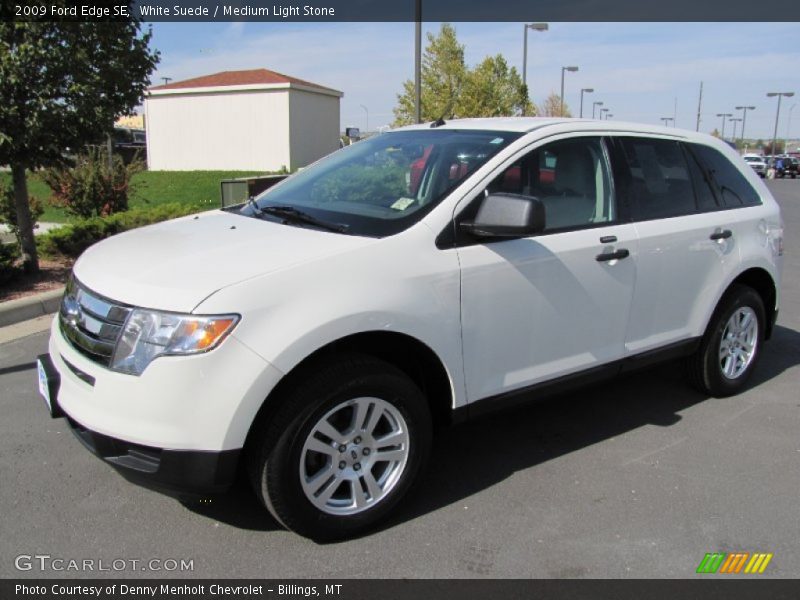 White Suede / Medium Light Stone 2009 Ford Edge SE