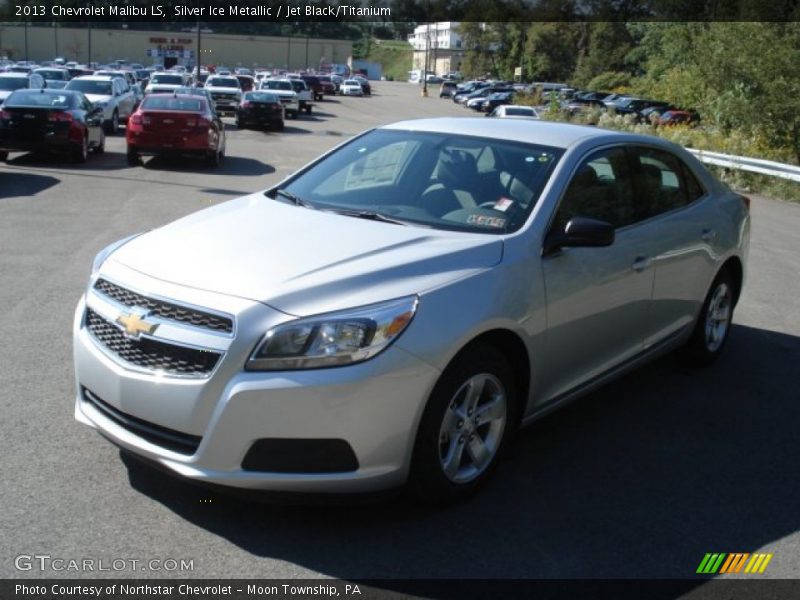 Silver Ice Metallic / Jet Black/Titanium 2013 Chevrolet Malibu LS