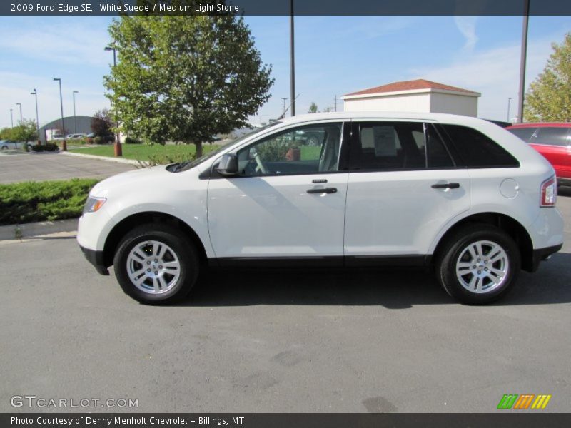 White Suede / Medium Light Stone 2009 Ford Edge SE