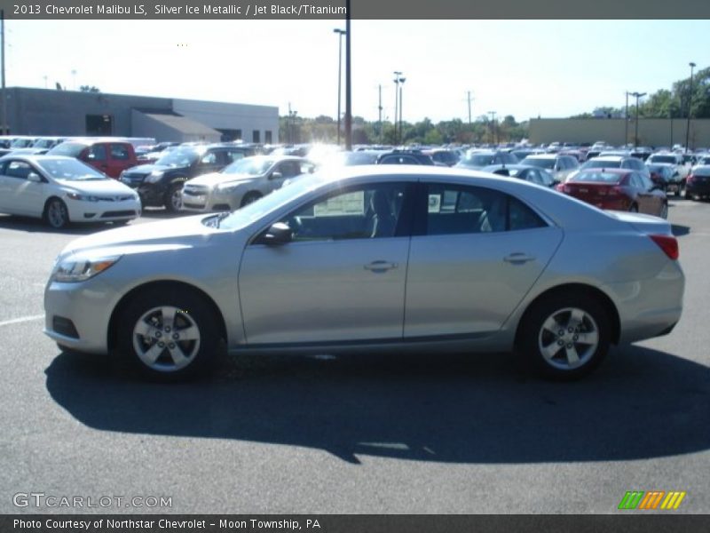 Silver Ice Metallic / Jet Black/Titanium 2013 Chevrolet Malibu LS