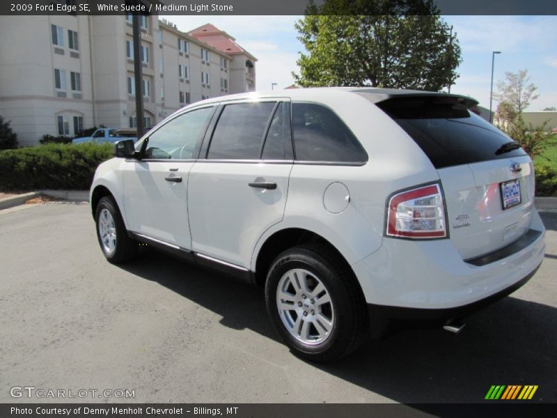 White Suede / Medium Light Stone 2009 Ford Edge SE