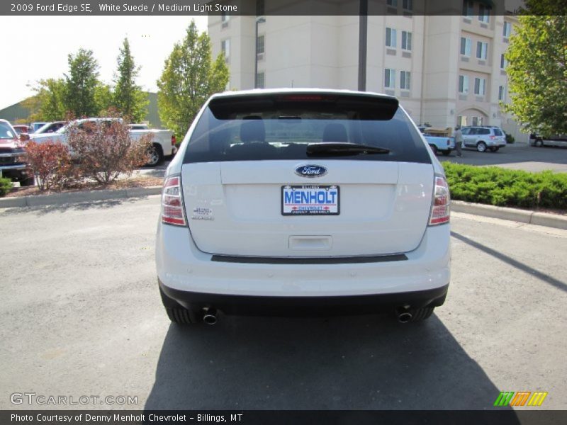 White Suede / Medium Light Stone 2009 Ford Edge SE