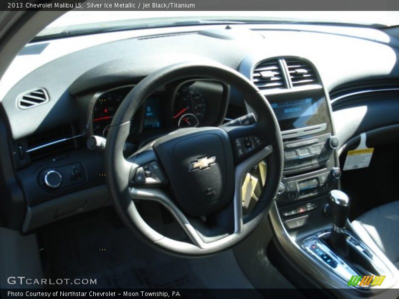 Silver Ice Metallic / Jet Black/Titanium 2013 Chevrolet Malibu LS