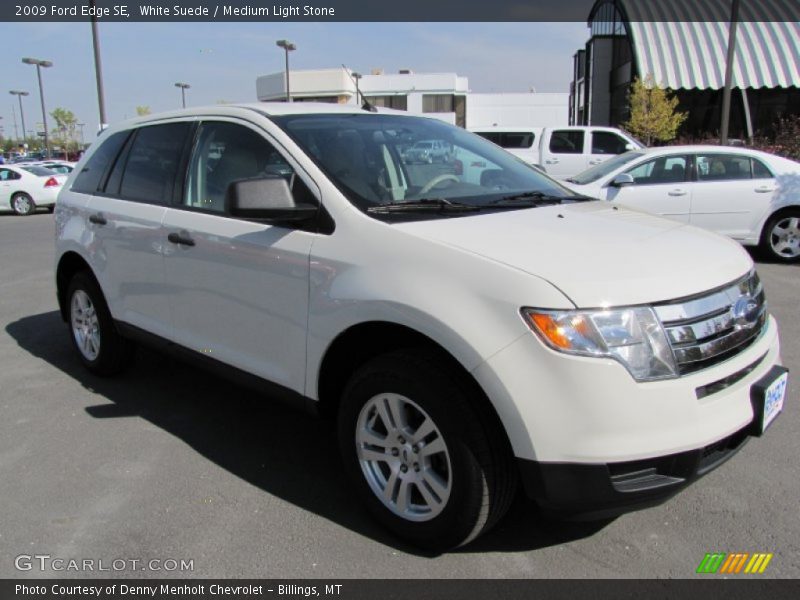 White Suede / Medium Light Stone 2009 Ford Edge SE