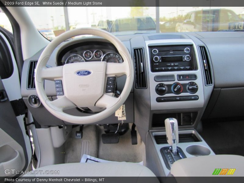 White Suede / Medium Light Stone 2009 Ford Edge SE