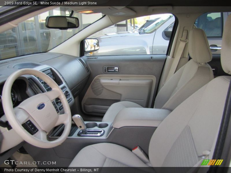 White Suede / Medium Light Stone 2009 Ford Edge SE