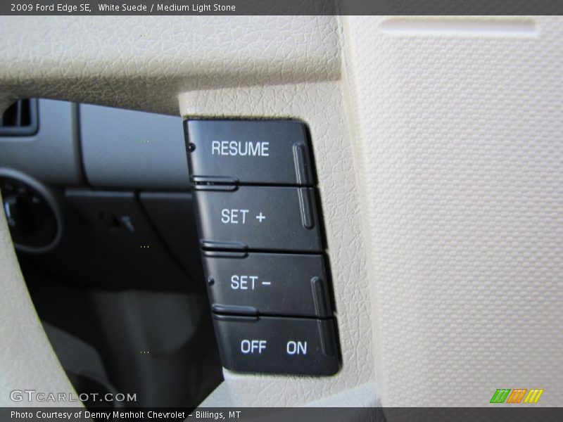 White Suede / Medium Light Stone 2009 Ford Edge SE