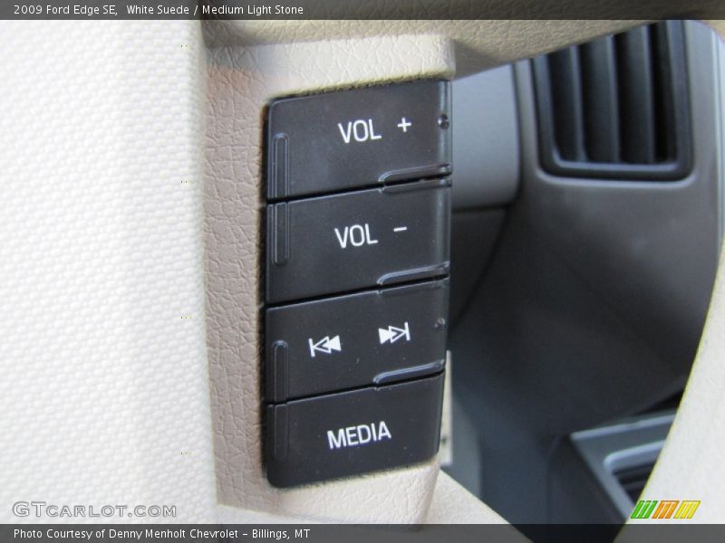 White Suede / Medium Light Stone 2009 Ford Edge SE