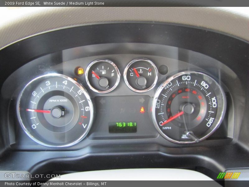 White Suede / Medium Light Stone 2009 Ford Edge SE