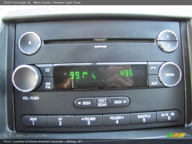 White Suede / Medium Light Stone 2009 Ford Edge SE