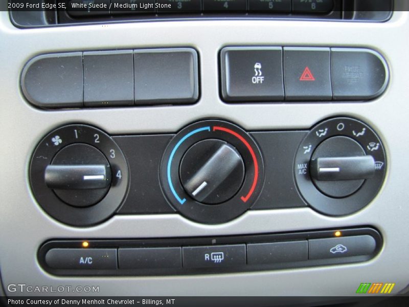 White Suede / Medium Light Stone 2009 Ford Edge SE