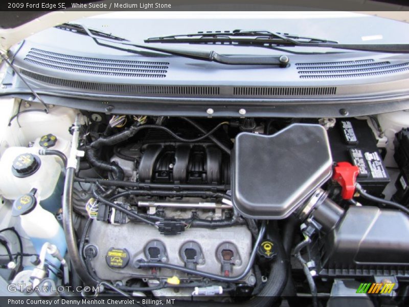 White Suede / Medium Light Stone 2009 Ford Edge SE