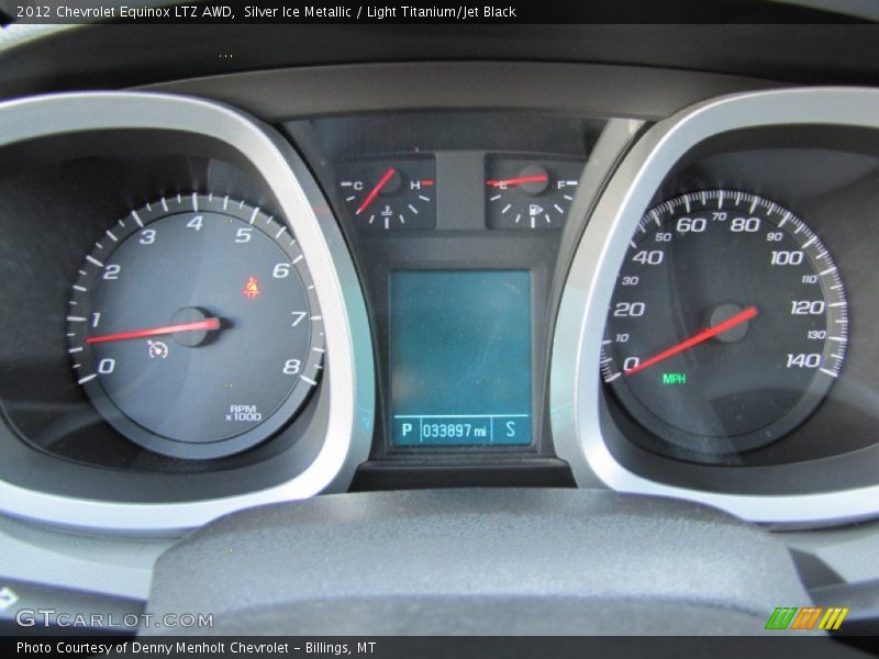 Silver Ice Metallic / Light Titanium/Jet Black 2012 Chevrolet Equinox LTZ AWD