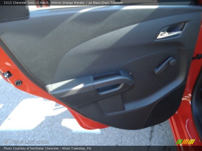 Inferno Orange Metallic / Jet Black/Dark Titanium 2013 Chevrolet Sonic LS Hatch