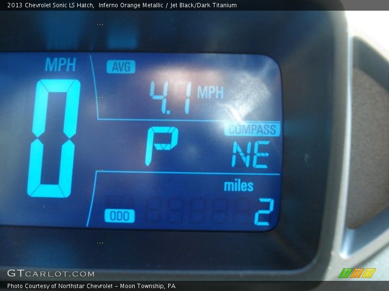 Inferno Orange Metallic / Jet Black/Dark Titanium 2013 Chevrolet Sonic LS Hatch