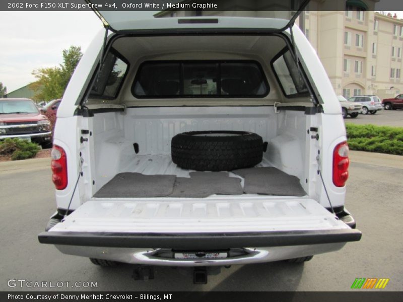 Oxford White / Medium Graphite 2002 Ford F150 XLT SuperCrew 4x4