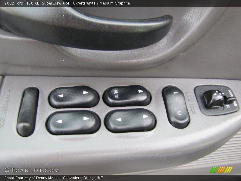 Oxford White / Medium Graphite 2002 Ford F150 XLT SuperCrew 4x4