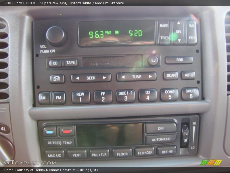 Oxford White / Medium Graphite 2002 Ford F150 XLT SuperCrew 4x4