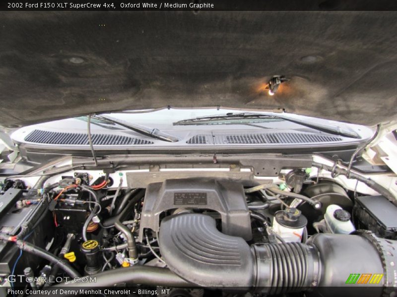 Oxford White / Medium Graphite 2002 Ford F150 XLT SuperCrew 4x4