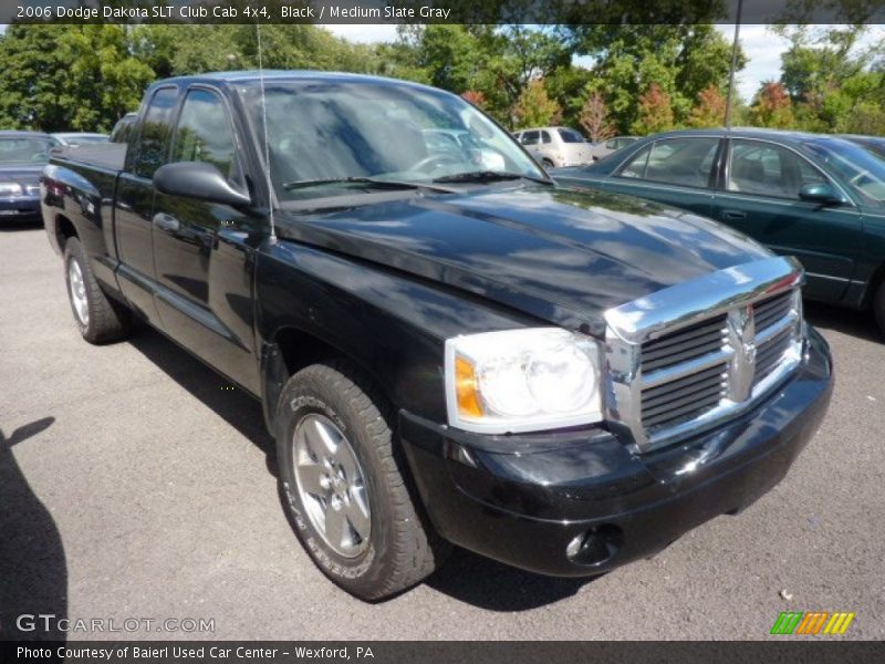 Black / Medium Slate Gray 2006 Dodge Dakota SLT Club Cab 4x4