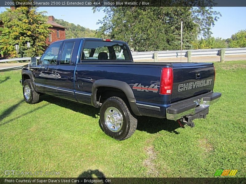 Indigo Blue Metallic / Blue 2000 Chevrolet Silverado 2500 LS Extended Cab 4x4