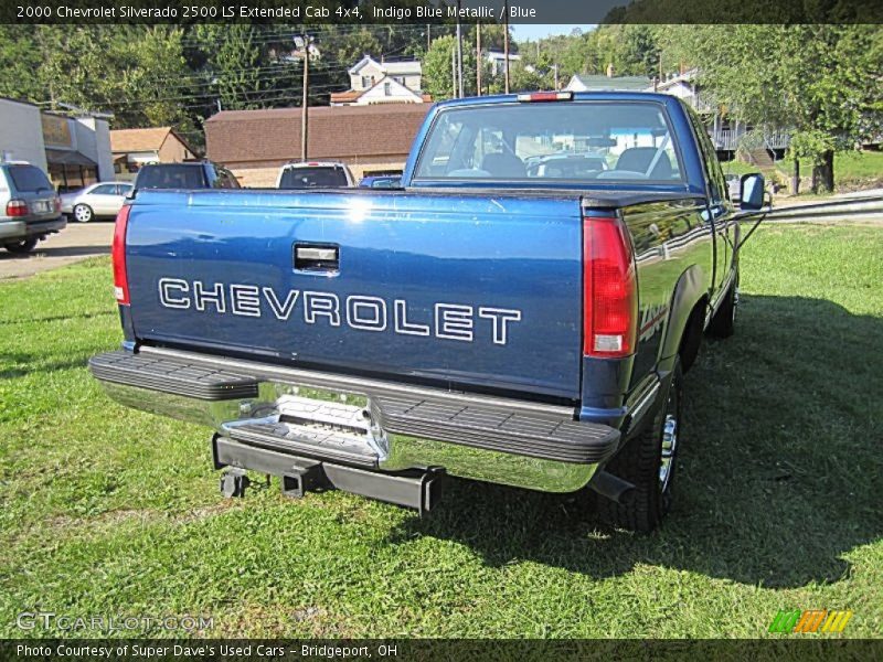 Indigo Blue Metallic / Blue 2000 Chevrolet Silverado 2500 LS Extended Cab 4x4