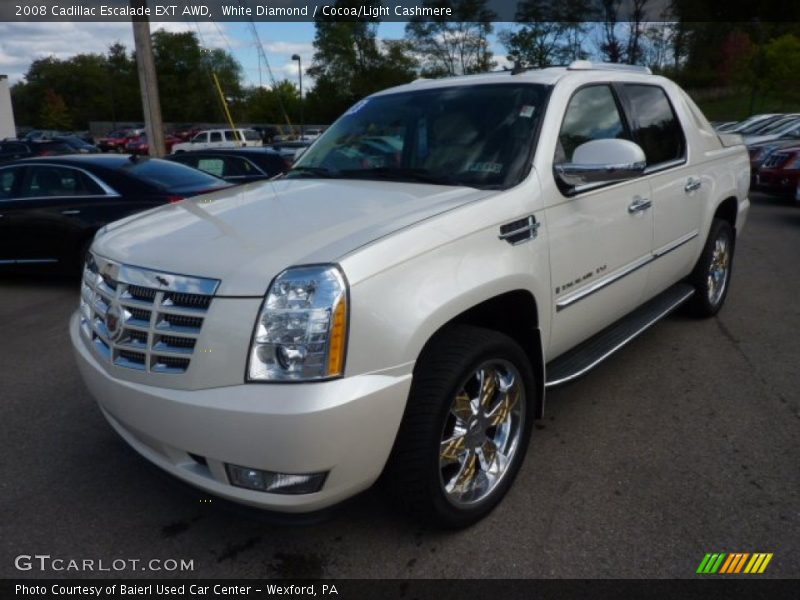 White Diamond / Cocoa/Light Cashmere 2008 Cadillac Escalade EXT AWD