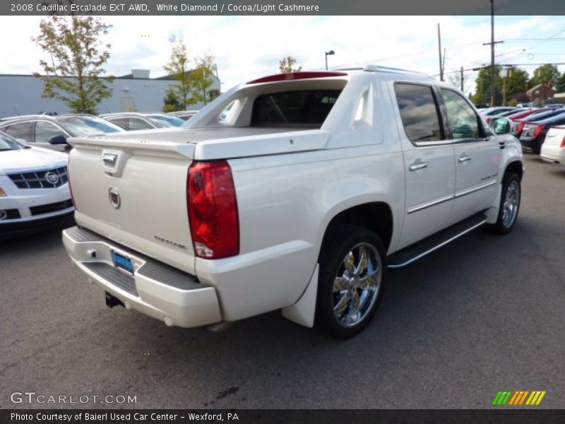 White Diamond / Cocoa/Light Cashmere 2008 Cadillac Escalade EXT AWD