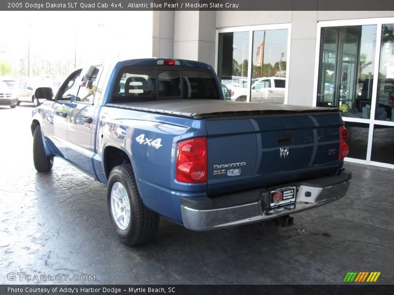 Atlantic Blue Pearl / Medium Slate Gray 2005 Dodge Dakota SLT Quad Cab 4x4