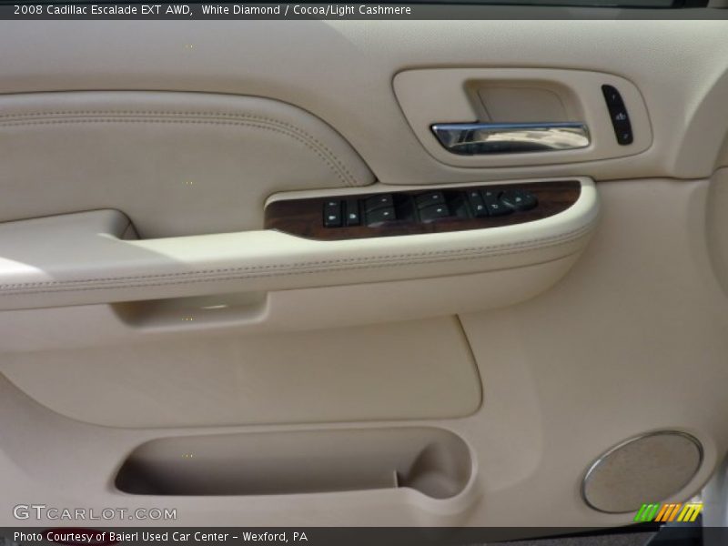 White Diamond / Cocoa/Light Cashmere 2008 Cadillac Escalade EXT AWD