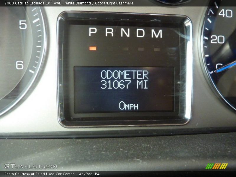 White Diamond / Cocoa/Light Cashmere 2008 Cadillac Escalade EXT AWD