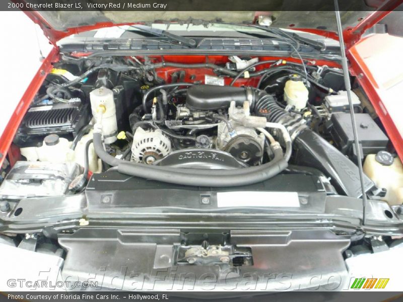 Victory Red / Medium Gray 2000 Chevrolet Blazer LS
