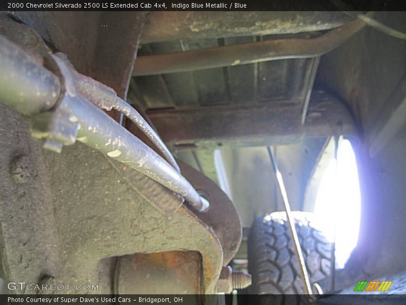 Indigo Blue Metallic / Blue 2000 Chevrolet Silverado 2500 LS Extended Cab 4x4