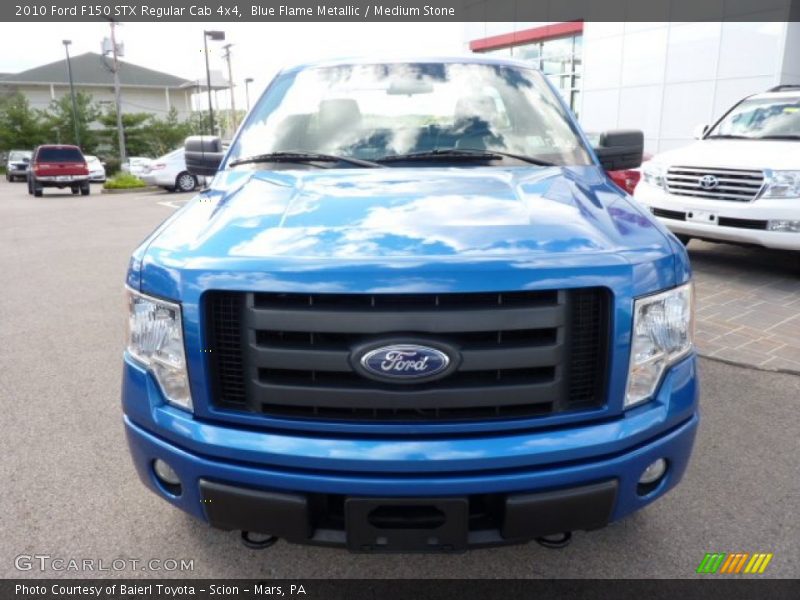 Blue Flame Metallic / Medium Stone 2010 Ford F150 STX Regular Cab 4x4