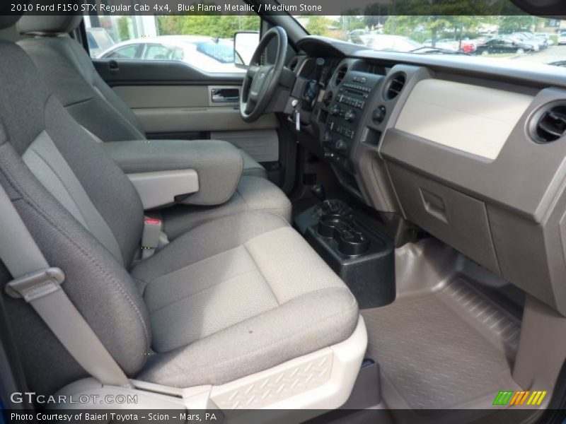 Blue Flame Metallic / Medium Stone 2010 Ford F150 STX Regular Cab 4x4