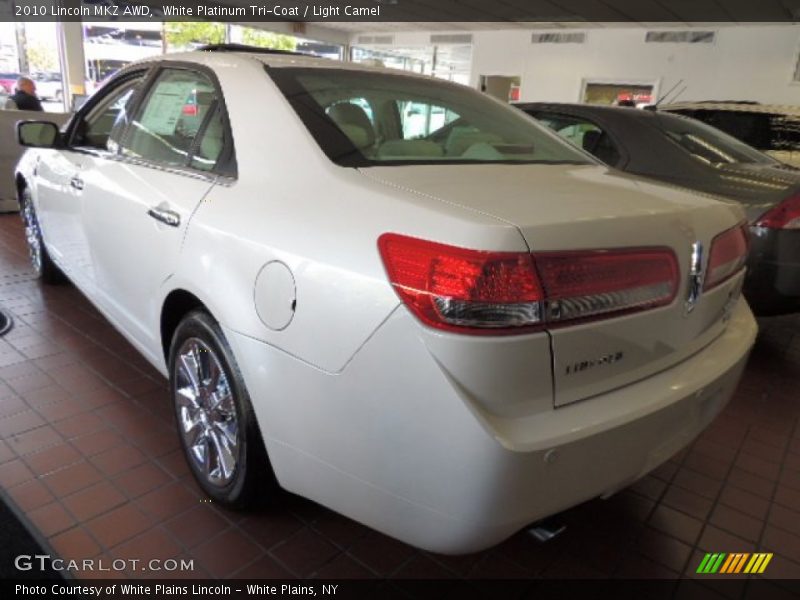 White Platinum Tri-Coat / Light Camel 2010 Lincoln MKZ AWD