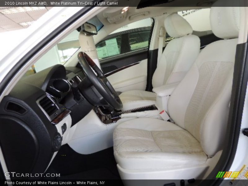 White Platinum Tri-Coat / Light Camel 2010 Lincoln MKZ AWD