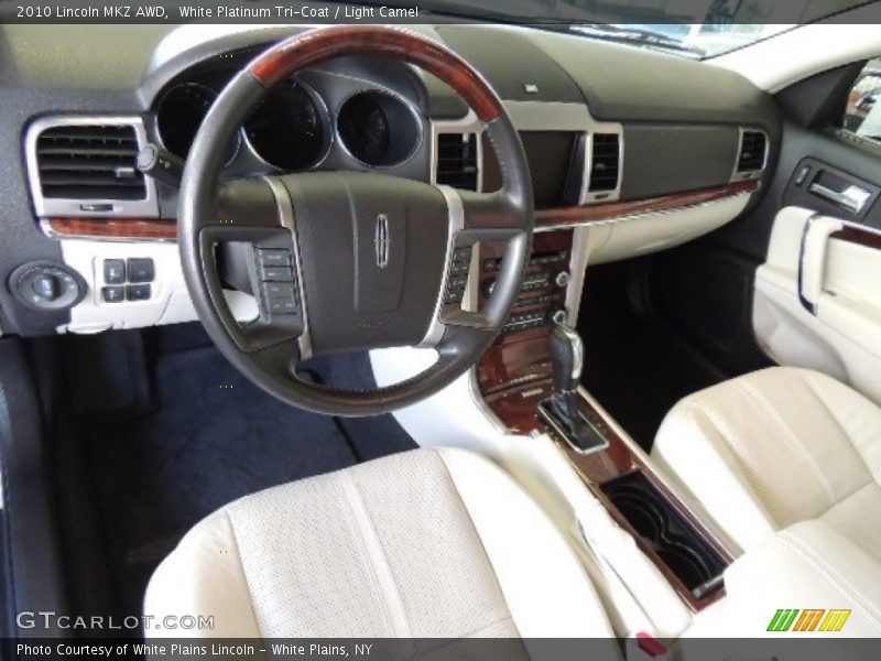 White Platinum Tri-Coat / Light Camel 2010 Lincoln MKZ AWD