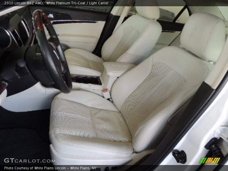 White Platinum Tri-Coat / Light Camel 2010 Lincoln MKZ AWD