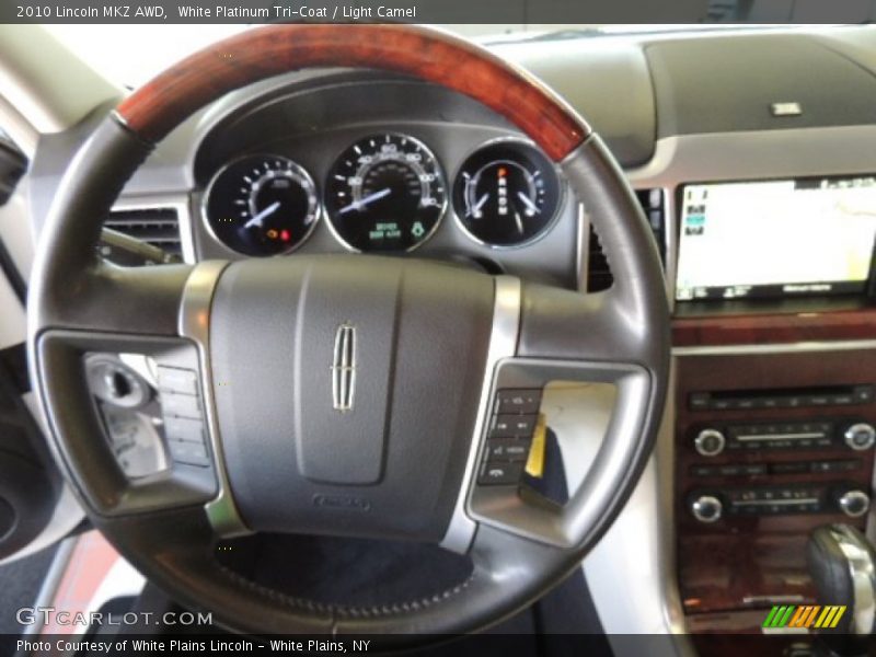 White Platinum Tri-Coat / Light Camel 2010 Lincoln MKZ AWD