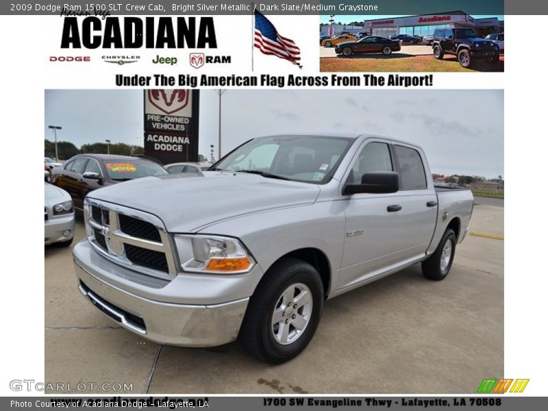 Bright Silver Metallic / Dark Slate/Medium Graystone 2009 Dodge Ram 1500 SLT Crew Cab