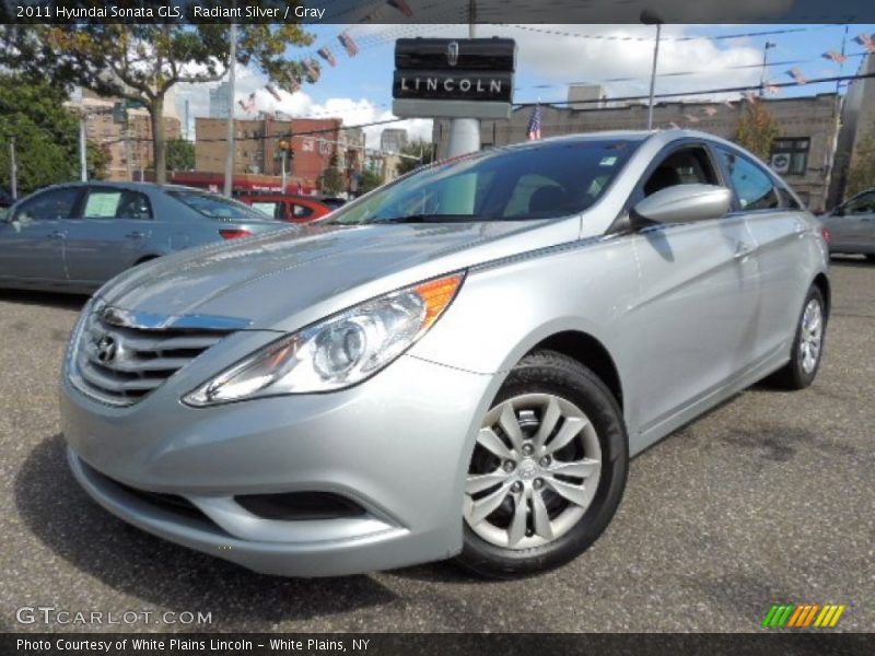 Radiant Silver / Gray 2011 Hyundai Sonata GLS
