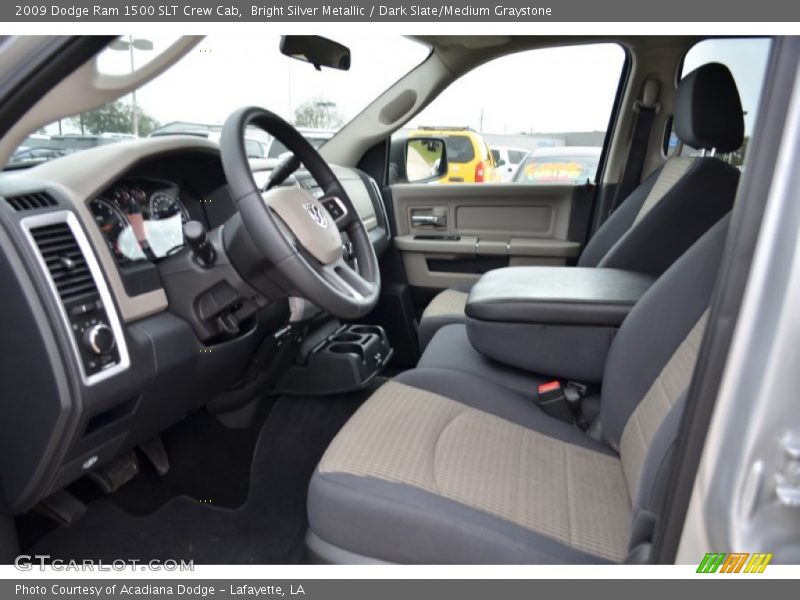 Bright Silver Metallic / Dark Slate/Medium Graystone 2009 Dodge Ram 1500 SLT Crew Cab