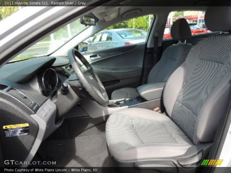 Radiant Silver / Gray 2011 Hyundai Sonata GLS
