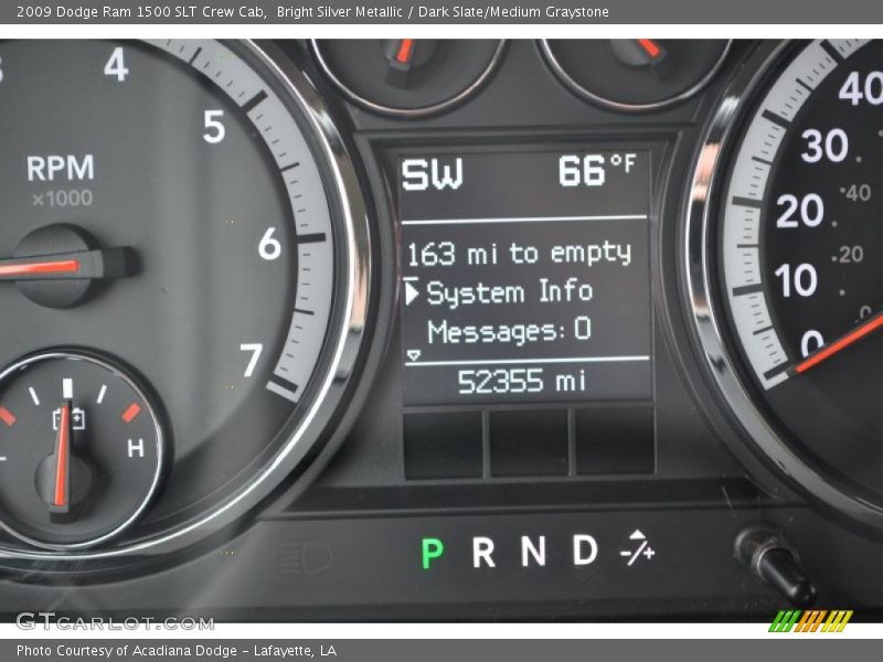 Bright Silver Metallic / Dark Slate/Medium Graystone 2009 Dodge Ram 1500 SLT Crew Cab