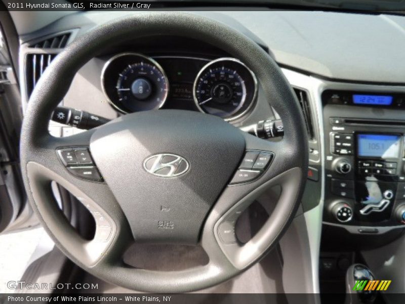 Radiant Silver / Gray 2011 Hyundai Sonata GLS