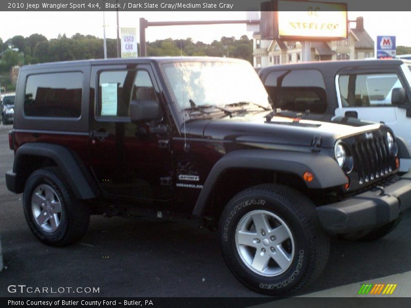 Black / Dark Slate Gray/Medium Slate Gray 2010 Jeep Wrangler Sport 4x4