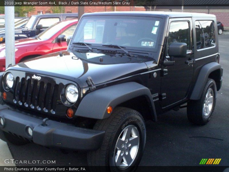 Black / Dark Slate Gray/Medium Slate Gray 2010 Jeep Wrangler Sport 4x4