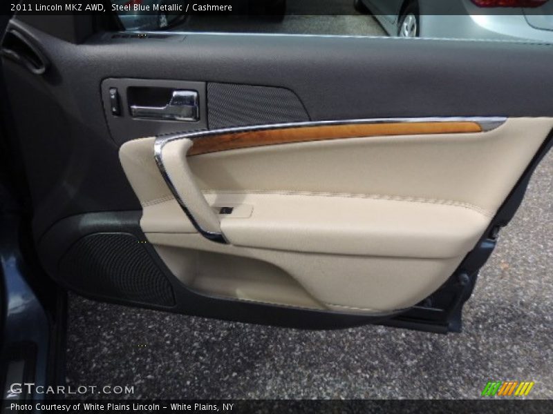 Steel Blue Metallic / Cashmere 2011 Lincoln MKZ AWD