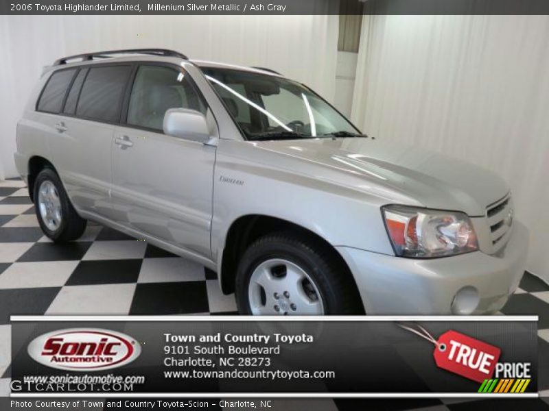 Millenium Silver Metallic / Ash Gray 2006 Toyota Highlander Limited